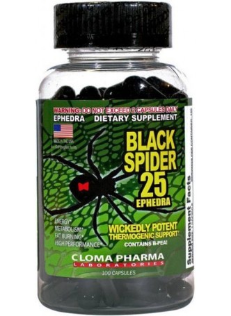 Cloma Pharma Black Spider Fat Burner 100 Capsules